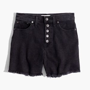 MOVING SALE | Women’s Madewell High-Rise Denim Boyshorts in Faded Black